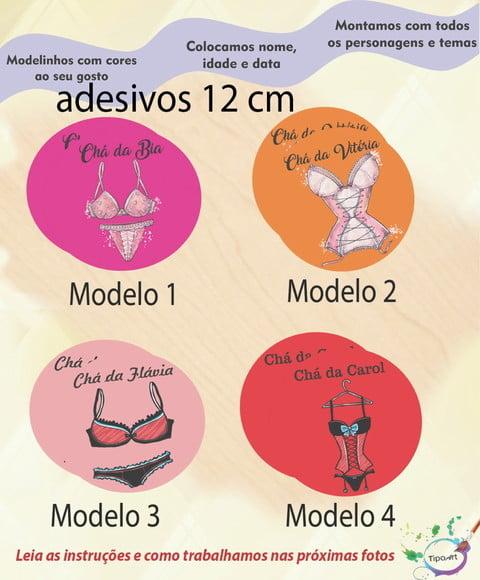 Adesivo 12 Cm-chá de Lingerie#1