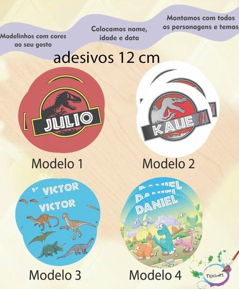 Adesivo 12 Cm-dinossauros