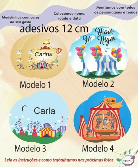 Adesivo 12 Cm-circo