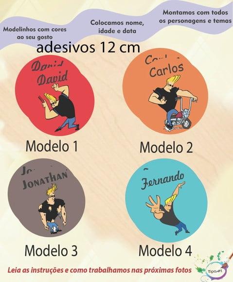 Adesivo 12 Cm-johnny Bravo