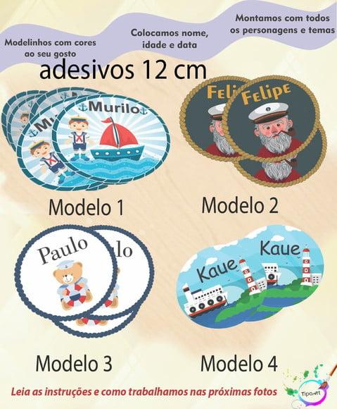 Adesivo 12 Cm-marinheiro