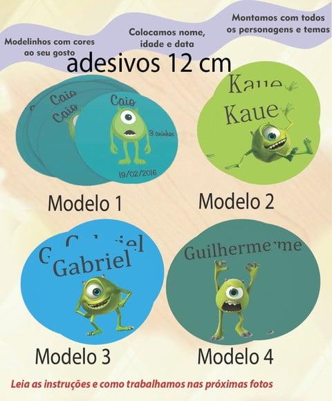 Adesivo 12 Cm-mike Wazowski
