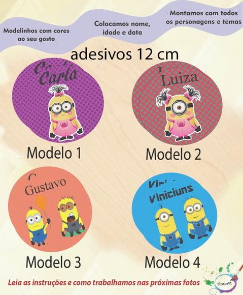 Adesivo 12 Cm-minions