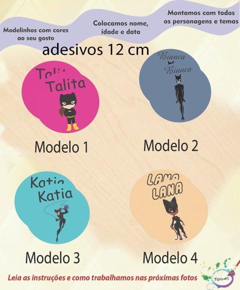 Adesivo 12 Cm-mulher Gato