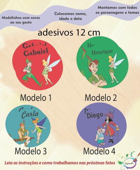 Adesivo 12 Cm-peter Pan