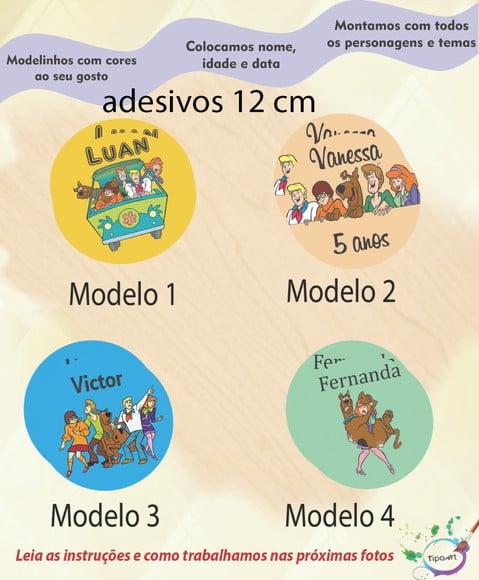 Adesivo 12 Cm-scooby Doo
