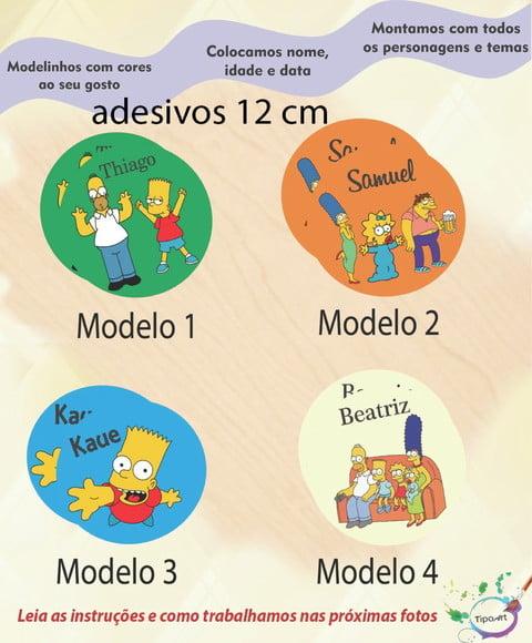 Adesivo 12 Cm-simpson