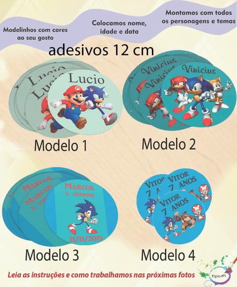 Adesivo 12 Cm-sonic