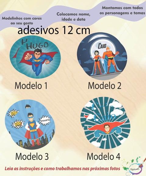 Adesivo 12 Cm-super Herói