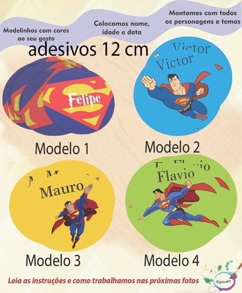 Adesivo 12 Cm-super Homem