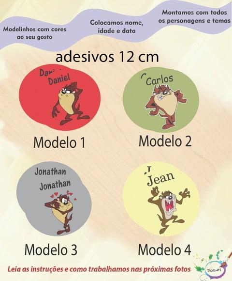 Adesivo 12 Cm-taz Mania
