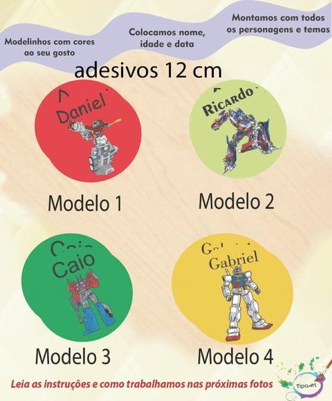 Adesivo 12 Cm-transformers