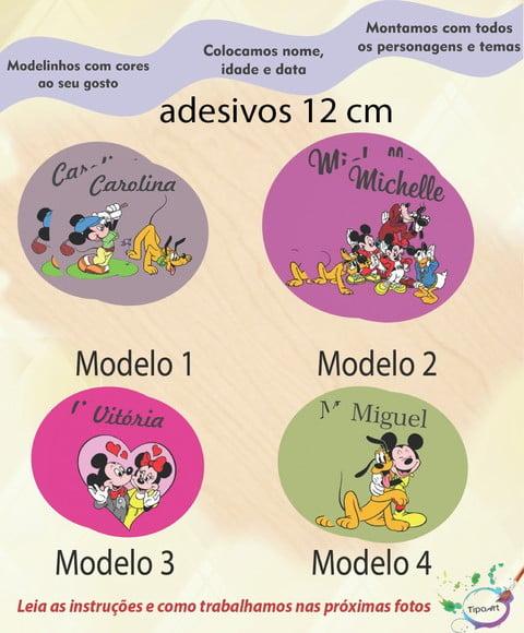 Adesivo 12 Cm-turma do Mickey