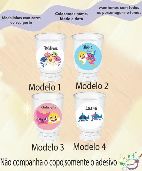 Adesivo 3,5 Cm- Baby Shark