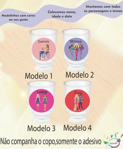 Adesivo 3,5 Cm-barbie