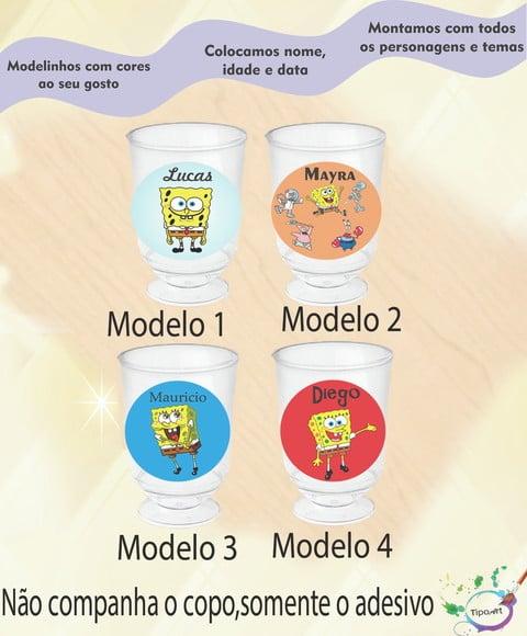 Adesivo 3,5 Cm-bob Esponja