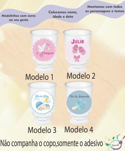 Adesivo 3,5 Cm-chá de Bebê