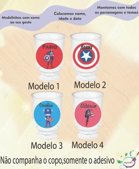 Adesivo 3,5 Cm-capitão America