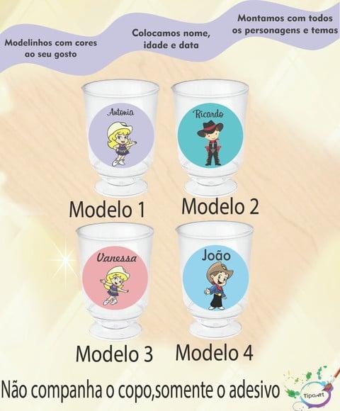 Adesivo 3,5 Cm-cowboy