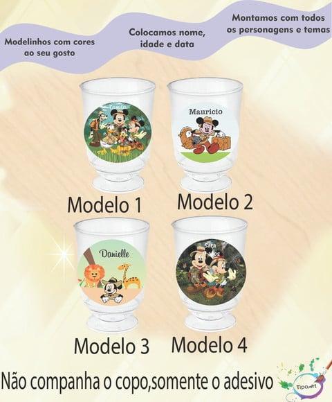 Adesivo 3,5 Cm-mickey Safari