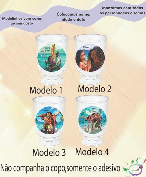 Adesivo 3,5 Cm-moana e Mauí