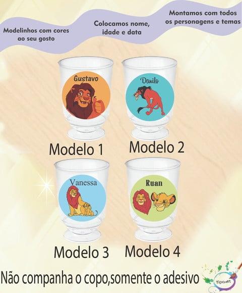 Adesivo 3,5 Cm-rei Leão