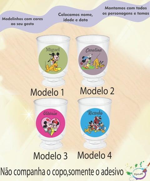 Adesivo 3,5 Cm-turma do Mickey