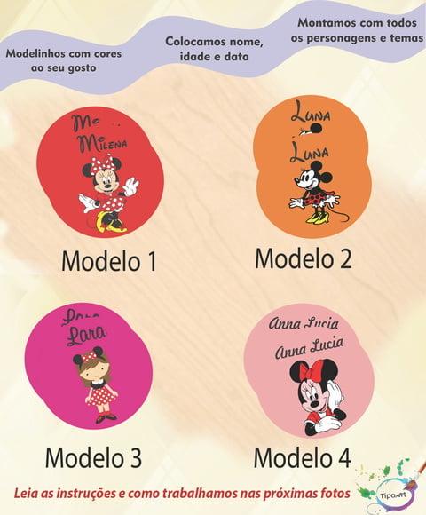 Adesivo 5 cm - Minnie