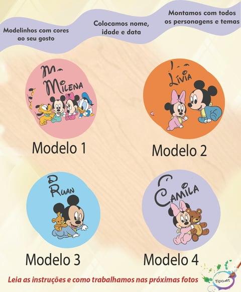 Adesivo 5 cm -mickey Baby