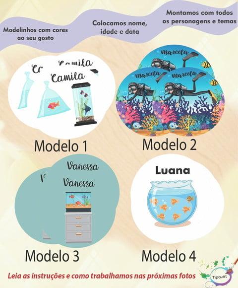 Adesivo 5 Cm- Aquário