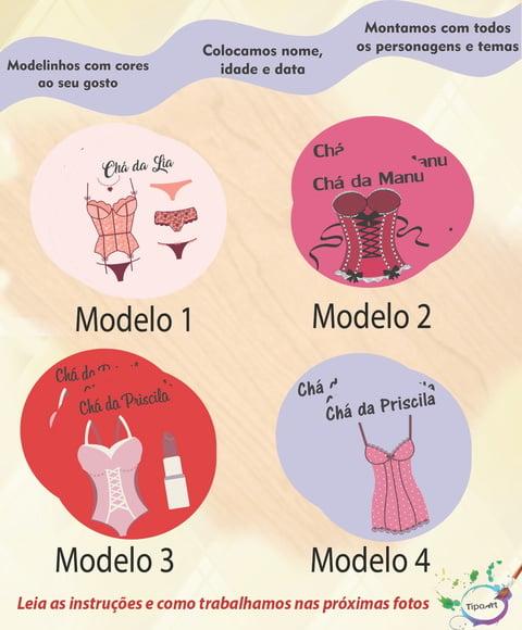 Adesivo 5 Cm- Chá de Lingerie#2