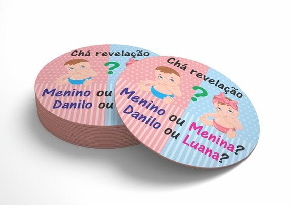 Adesivo 5 Cm- Chá Revelação