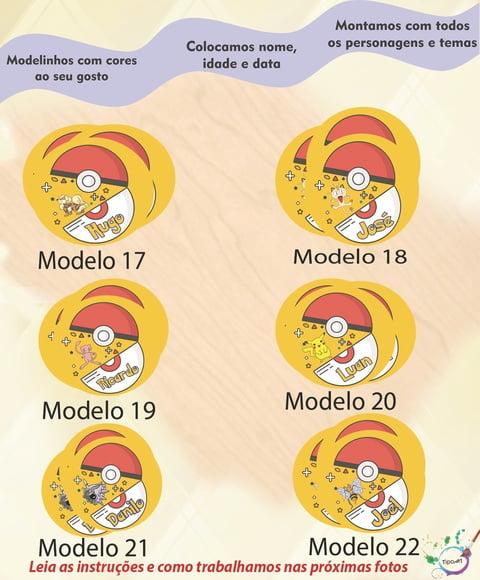 Adesivo 5 Cm- Pokemon