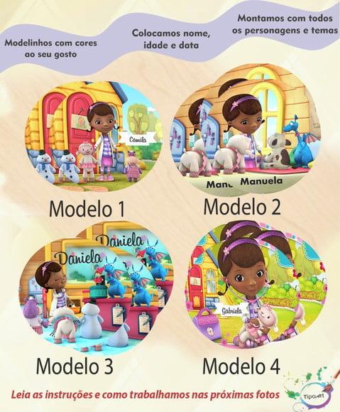 Adesivo 5 Cm-doutora Brinquedos