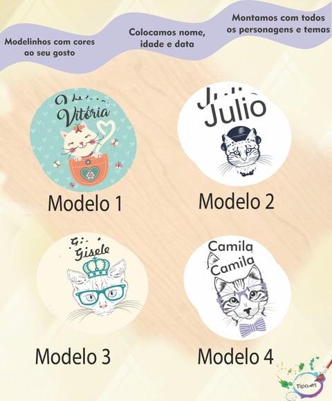 Adesivo 5 Cm-gatinho