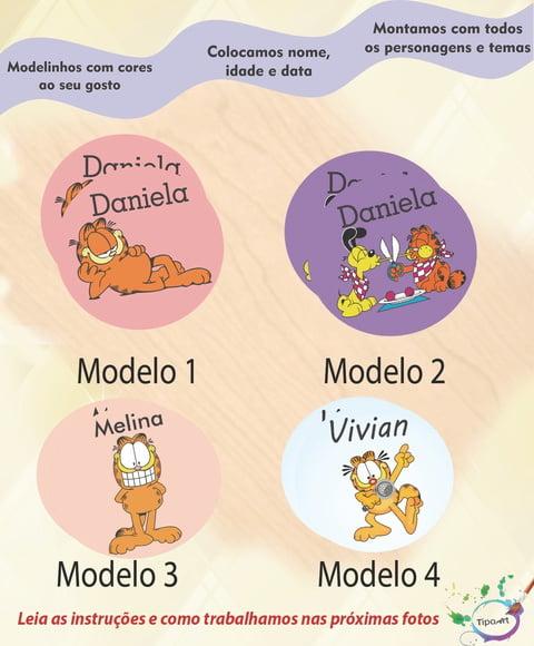 Adesivo 5 Cm-garfield