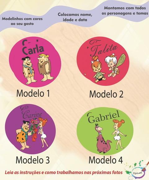 Adesivo 5 Cm-fred Flintstone