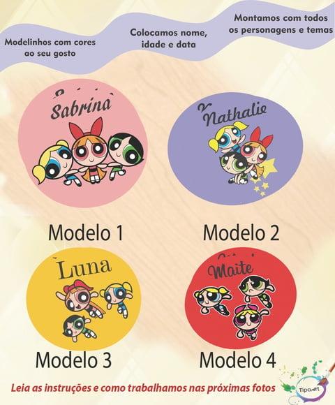 Adesivo 5 Cm-menina Super Poderosas