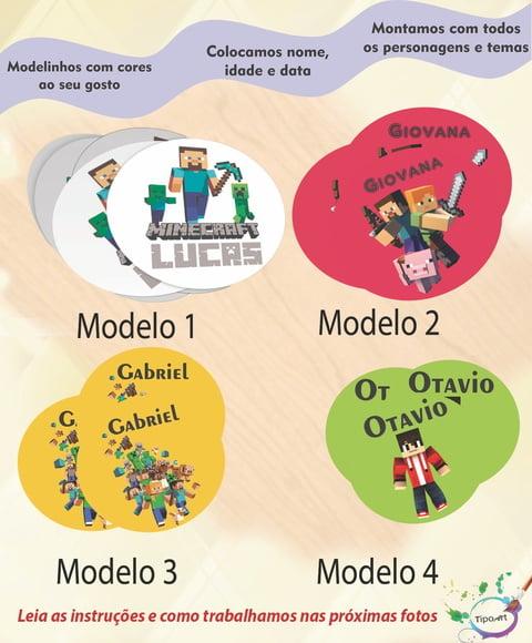 Adesivo 5 Cm-minecraft