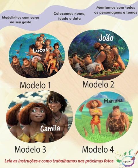 Adesivo 5 Cm-os Croods
