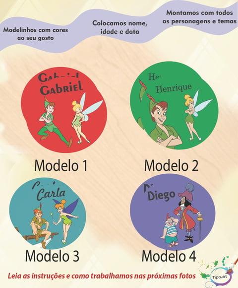 Adesivo 5 Cm-peter Pan