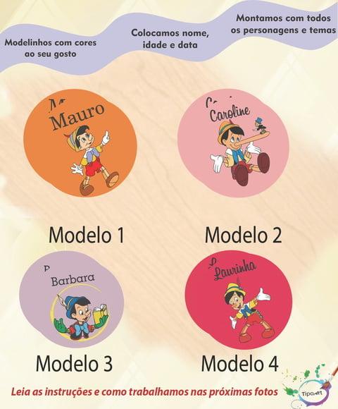 Adesivo 5 Cm-pinoquio