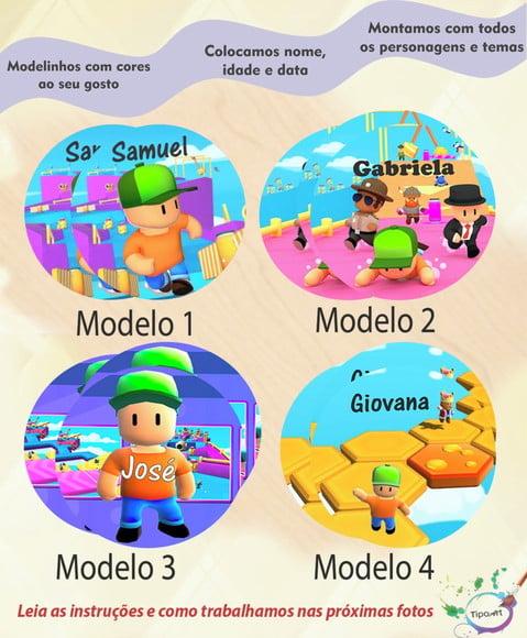 Adesivo 5 Cm-stumble Guys