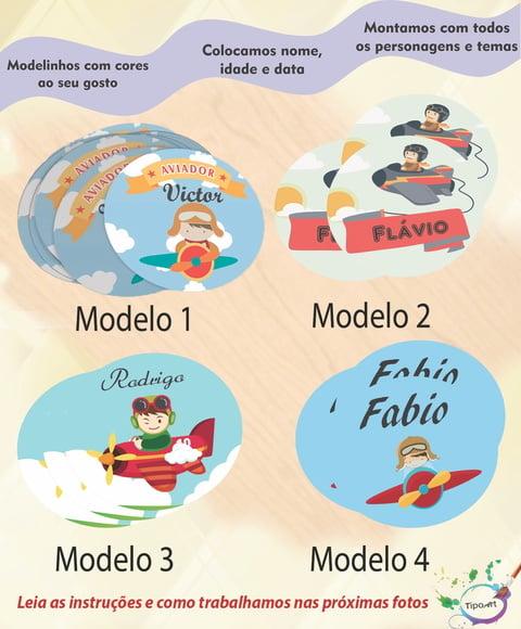 Adesivo 5cm- Aviador