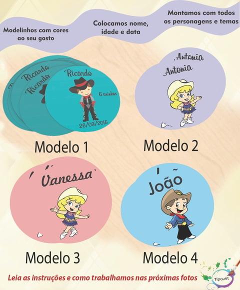 Adesivo 5cm- Cowboy