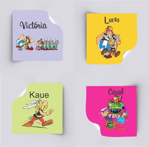 Adesivo 5x5 cm Quadradinho-asterix