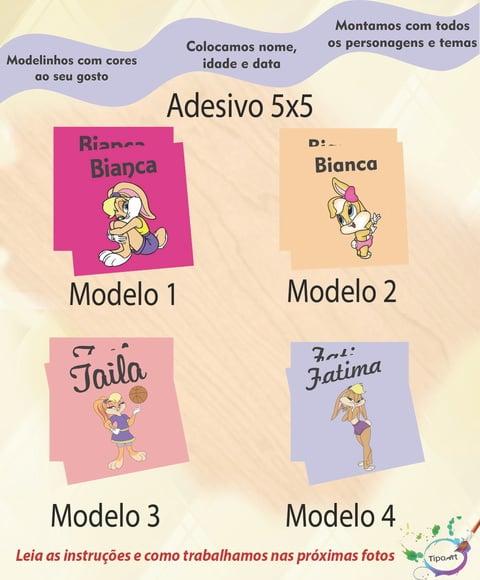Adesivo 5x5 cm Quadradinho-lola