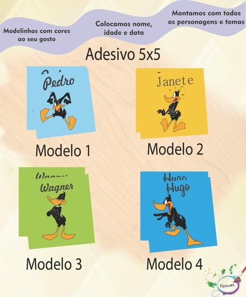 Adesivo 5x5 cm Quadradinho-patolino