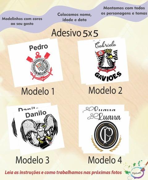 Adesivo 5x5 cm Quadradinho-timão