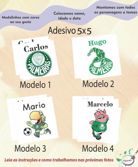 Adesivo 5x5 cm Quadradinho-verdão